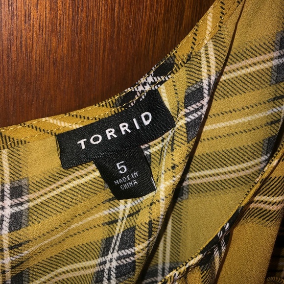 Torrid Plaid Blouse - Picture 3 of 5